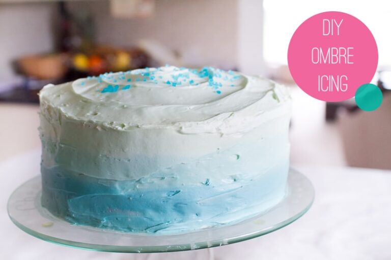 DIY How To Ice An Ombre Cake Wedding Cake Bespoke Bride Wedding Blog