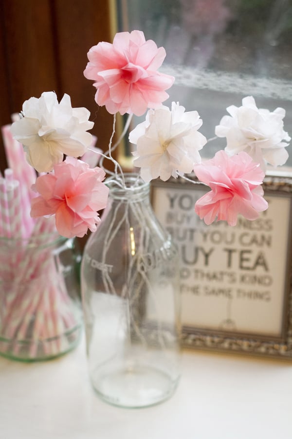 Home DIY: How to Make Mini Tissue Paper Flowers In Vase | Bespoke-Bride: Wedding Blog