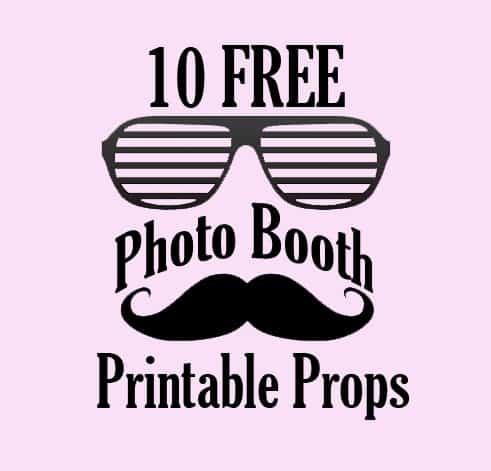 printable photo booth props for wedding