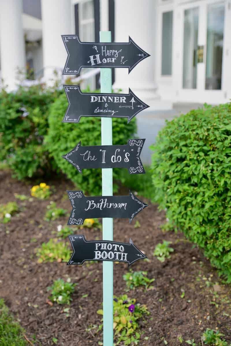 Diy Chalkboard & Glitter Filled Garden Wedding 