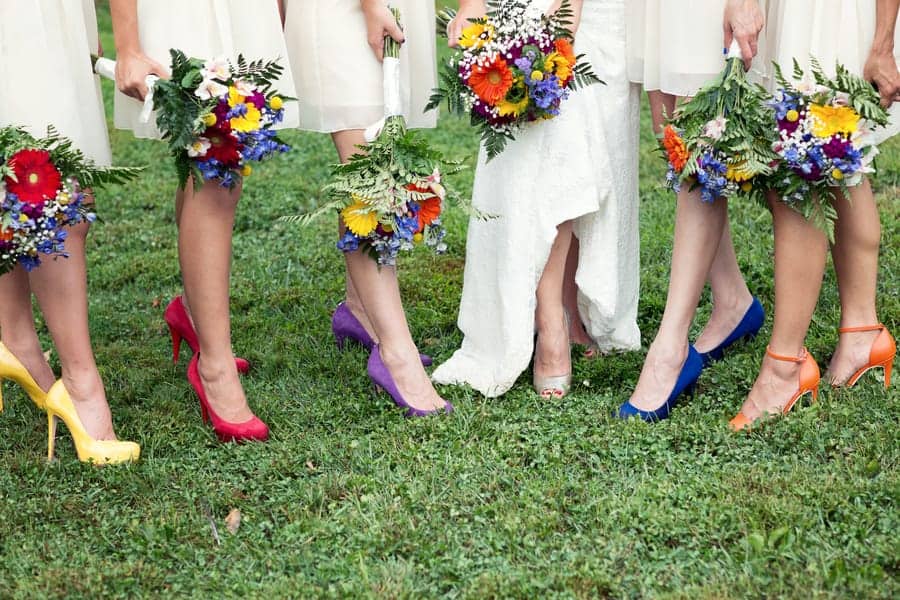backyard wedding shoes