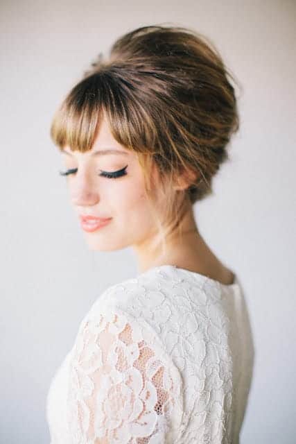 bouffant bride with bangs – Bespoke-Bride: Wedding Blog