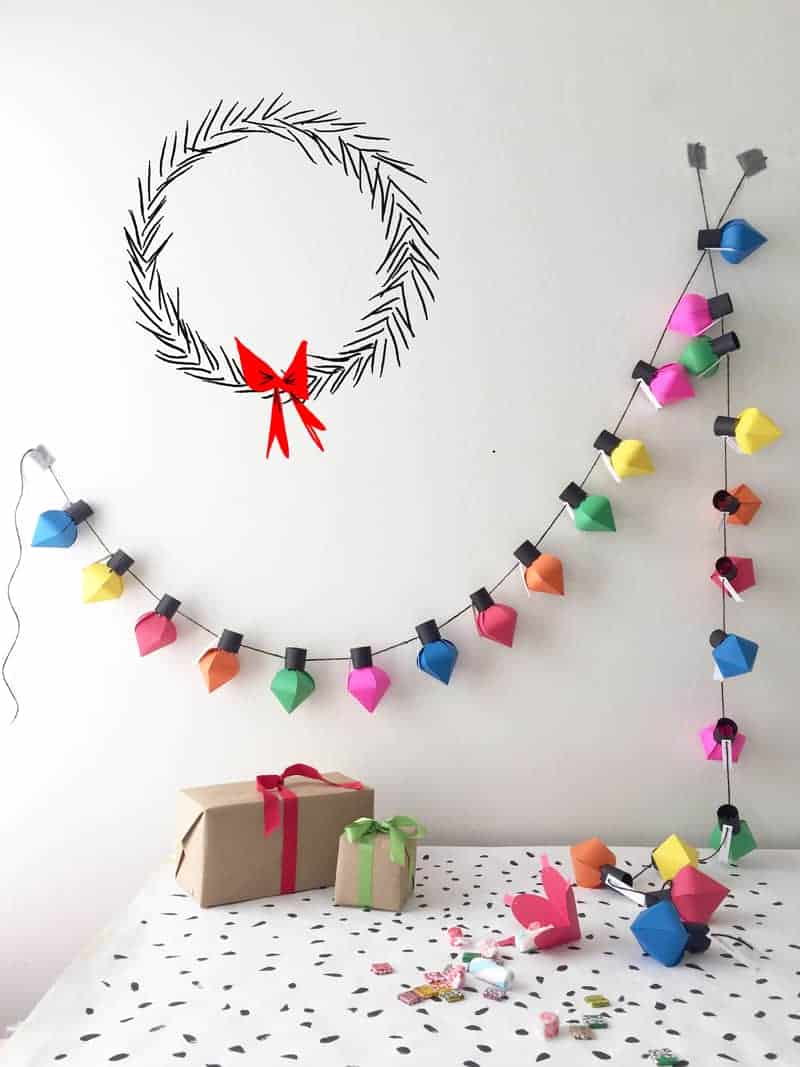 diychristmaslightbulbadventcalendar BespokeBride Wedding Blog