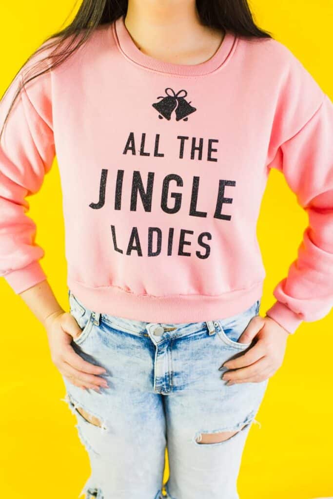 DIY PUN SLOGAN GRAPHIC CHRISTMAS JUMPER ALL THE JINGLE LADIES  Bespoke-Bride: Wedding Blog