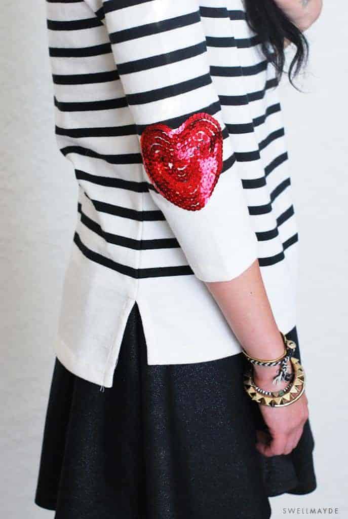 heart elbow patches