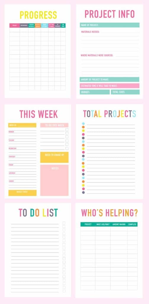 PRINTABLE DIY WEDDING PLANNER & ORGANISER WITH CALENDAR & STICKERS ...