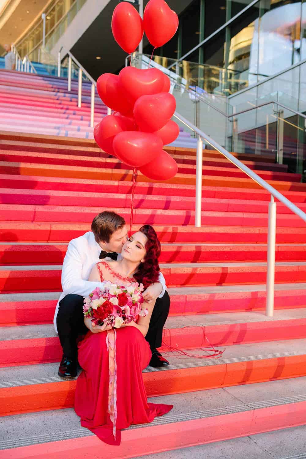 Valentines Day Elopement In Vegas Bespoke Bride Wedding Blog