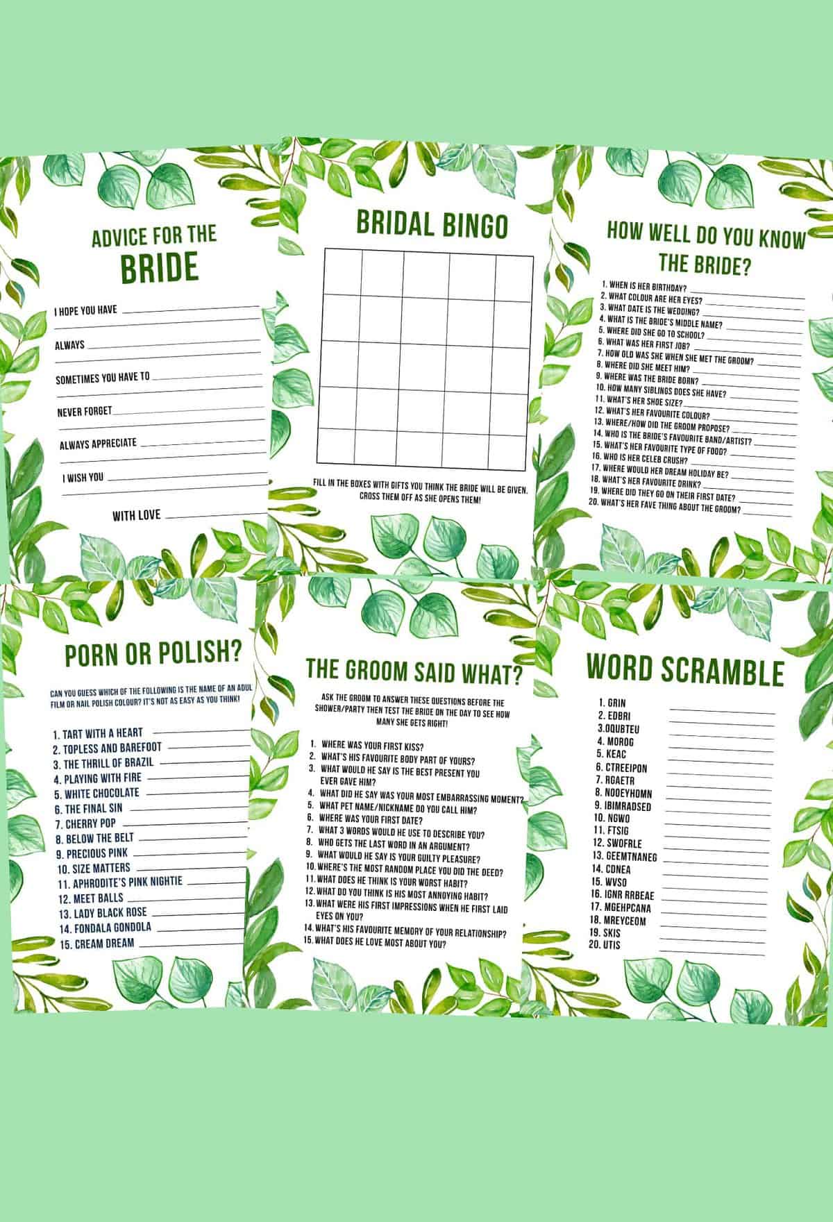 Get Downloadable Bridal Shower Game Guess The Dress Template Free Images