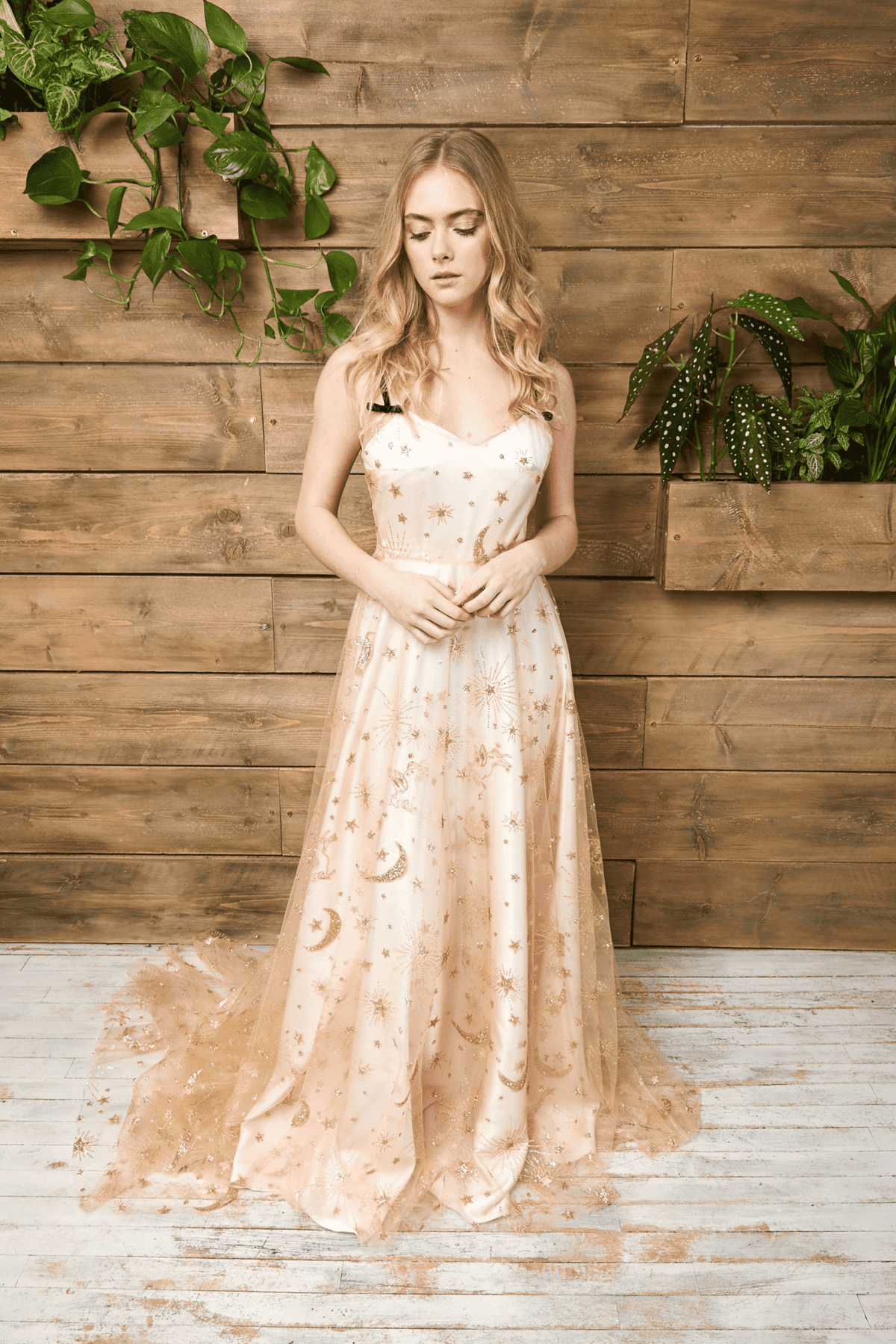celestial wedding dress
