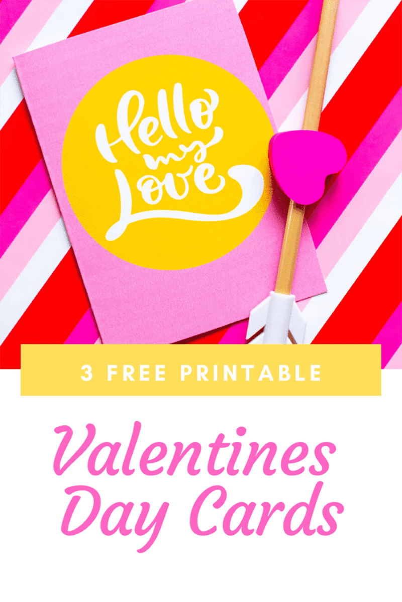 Free Printable Slogan Modern Valentines Day Cards 