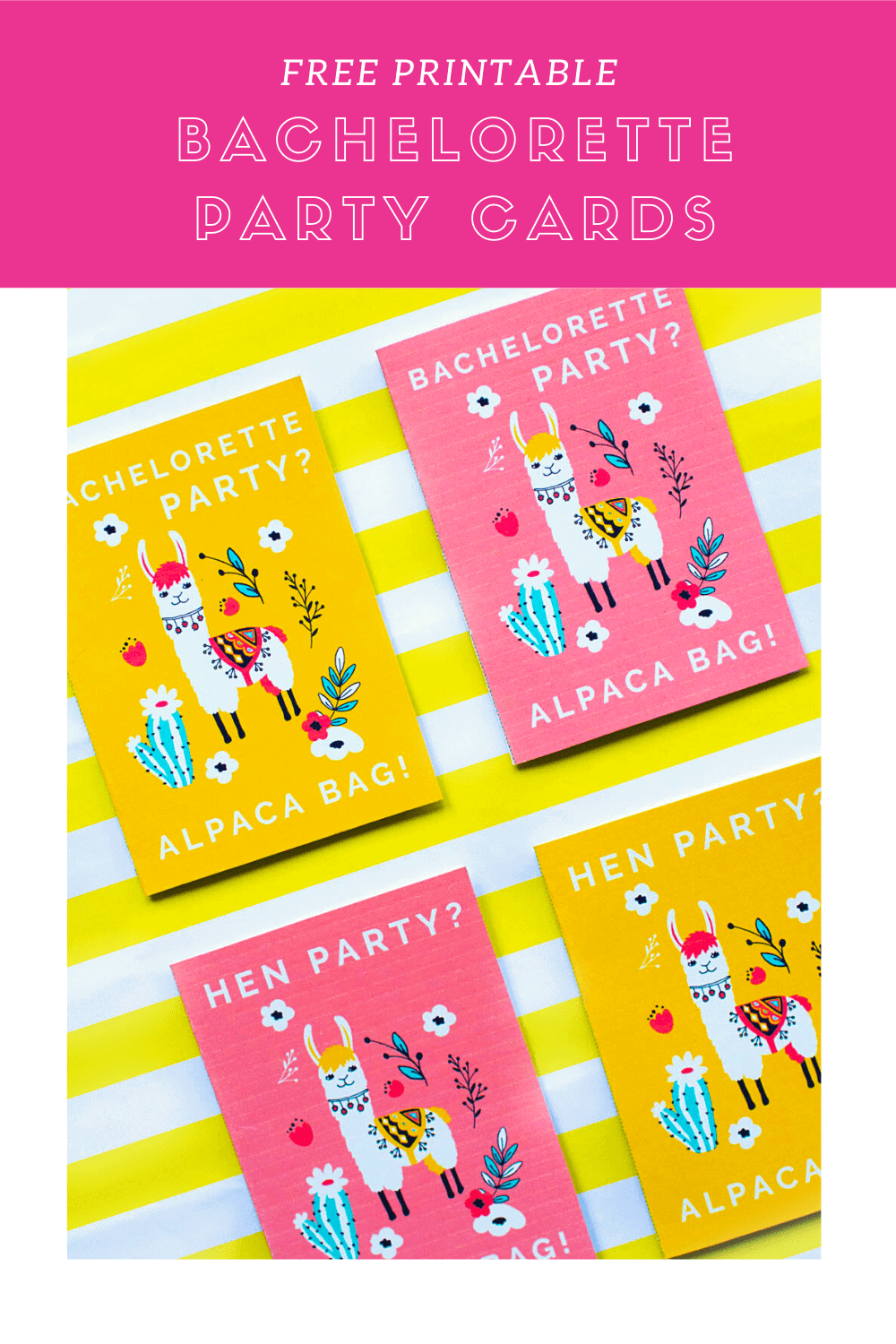 FREE PRINTABLE PUN BACHELORETTE HEN PARTY INVITE Bespoke Bride Wedding Blog