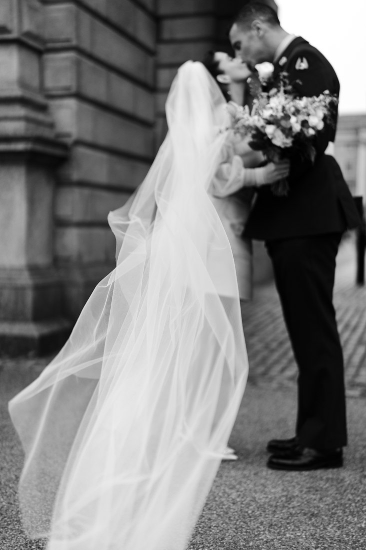 wedding ceremony at Trinity College Chapel in Dublin