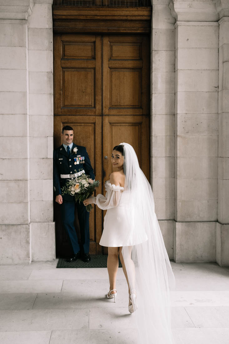 wedding at Trinity College Chapel in Dublin