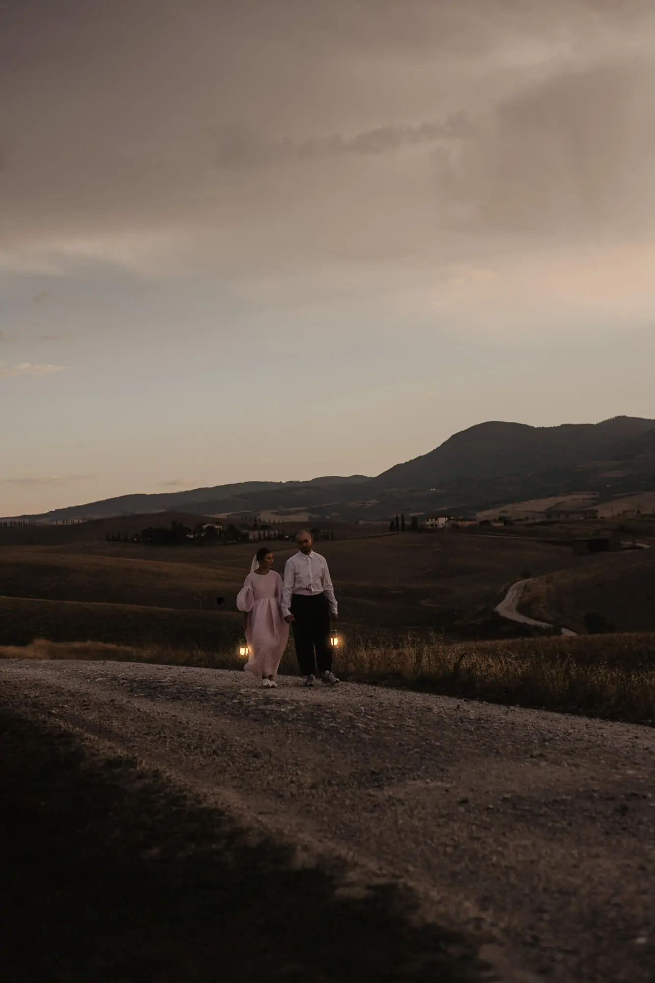 wedding Among the Tuscan Countryside Hills