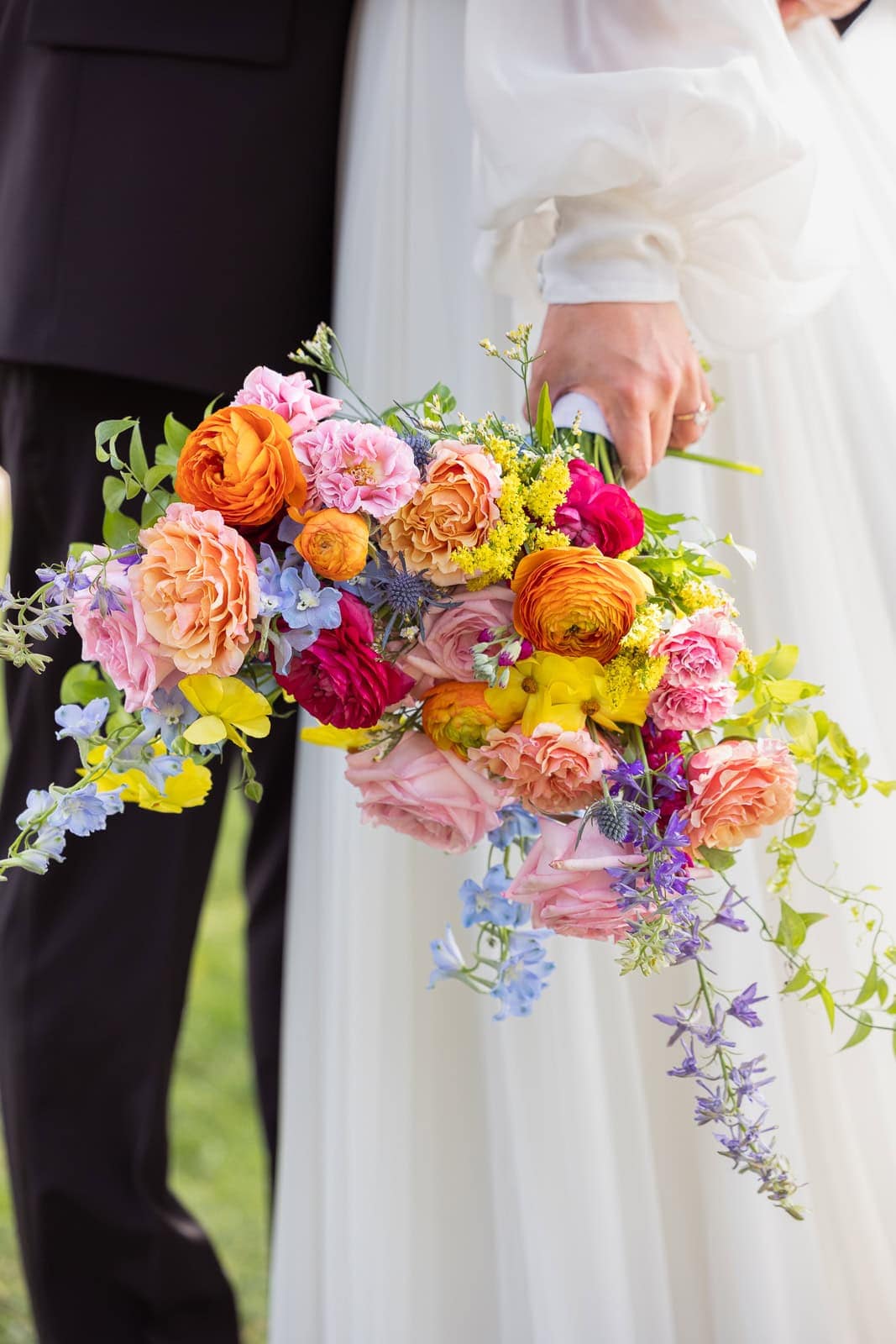 colorful wedding at the Museum of Science Boston