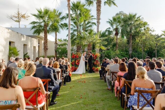 wedding photo shoot at Andaz Mayakoba Resort in Mexico.