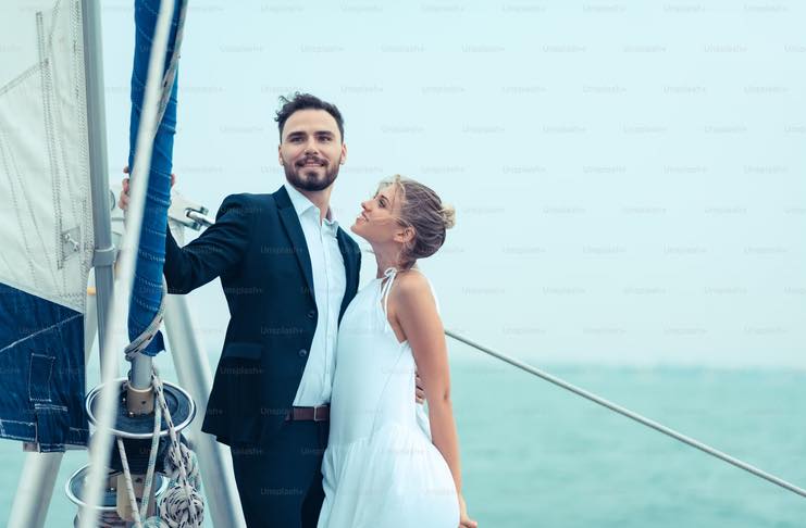 Wedding Party on a Yacht in Dubai