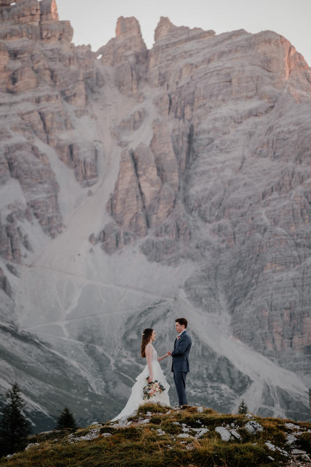 romantic elopement in the Dolomites in italy 1