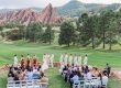 wedding ceremony at a golf course in colorado