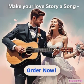 Your love story deserves its own soundtrack.
Imagine walking down the aisle to a song written just for you—with your names, your story, your love woven into every lyric.

We make that happen.
Custom wedding songs created to make your big day even more unforgettable.

Because your love isn’t generic. Your song shouldn’t be either.

Start your song today at bespoke-bride.com/personalized-wedding-song
(Link in bio!)

#PersonalizedWeddingSong #WeddingMusic #CustomLoveSong #BespokeBride #WeddingInspo #LoveInLyrics #uniqueweddingideas #weddingsong #weddingsongs