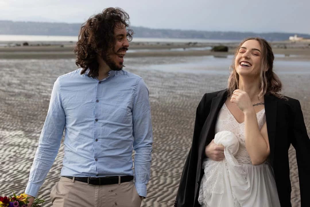 Beach Elopement photoshoot in seattle pics