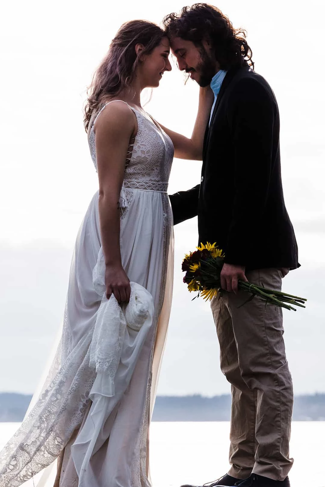 Beach Elopement photoshoot in seattle